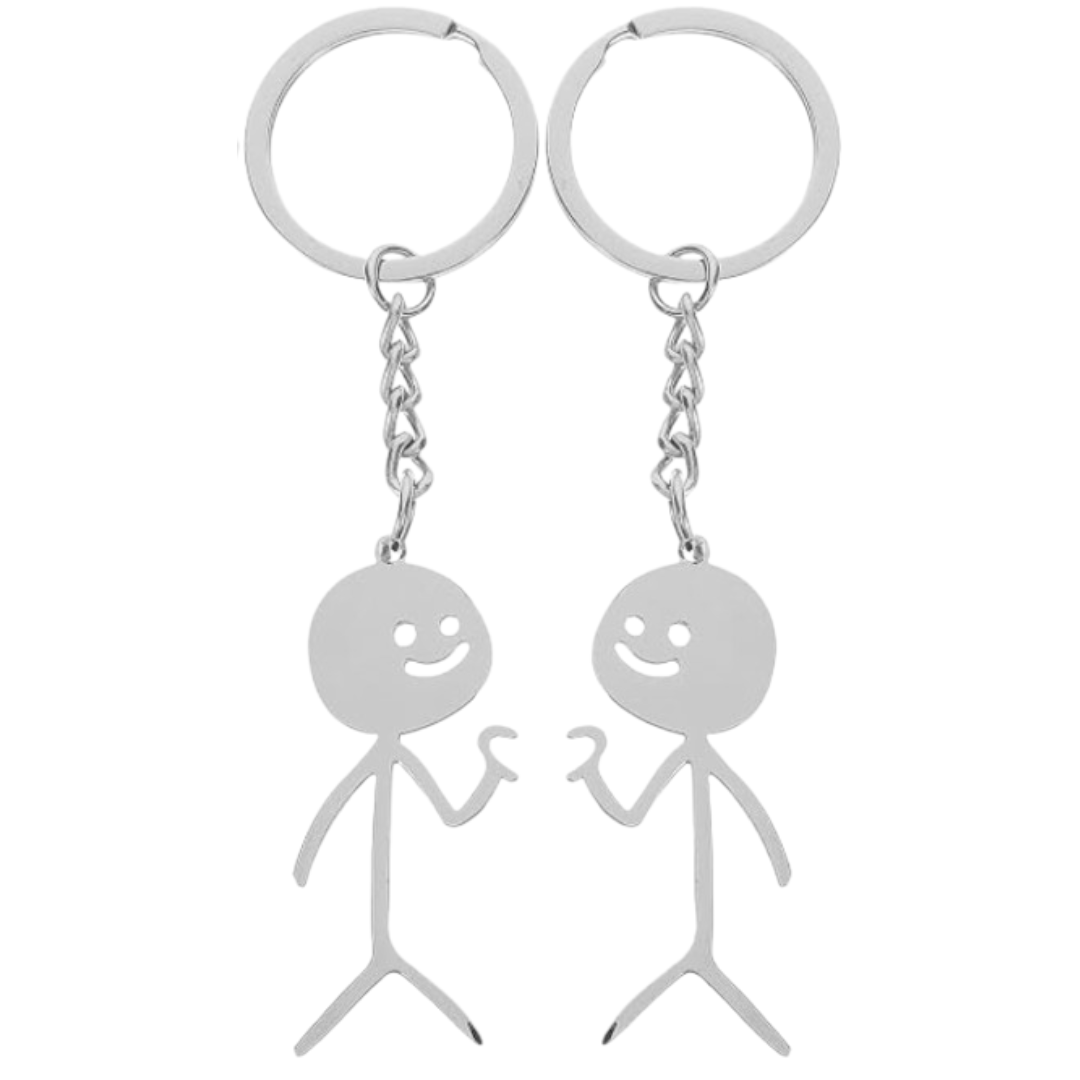 Llaveros Conectables de Acero para Parejas