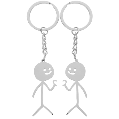 Llaveros Conectables de Acero para Parejas