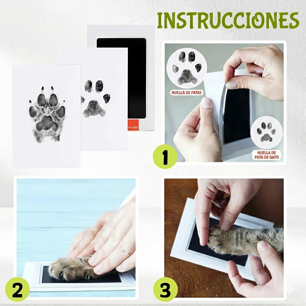 Almohadilla recuerdo de mascotas sin manchas